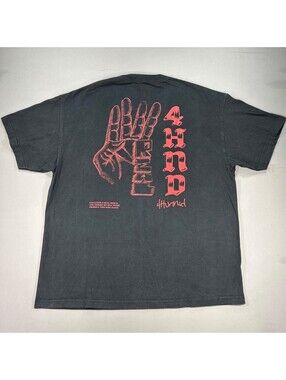 Real 4Hunnid shirt Mens 2XL 4 HUNNID Black Street Wear Zumiez Rare